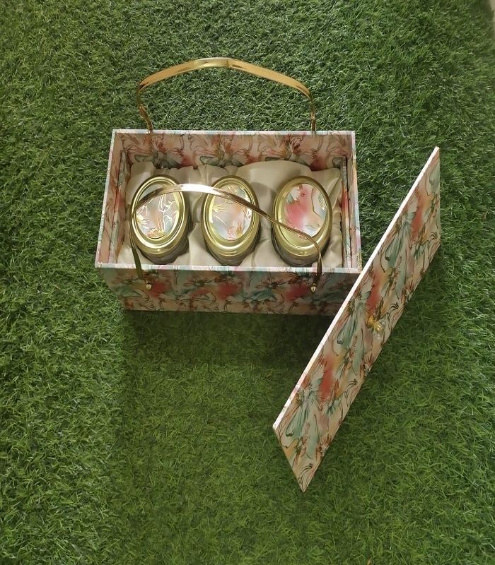 Premium Return Gift – 3 Jar Dry Fruit Hamper