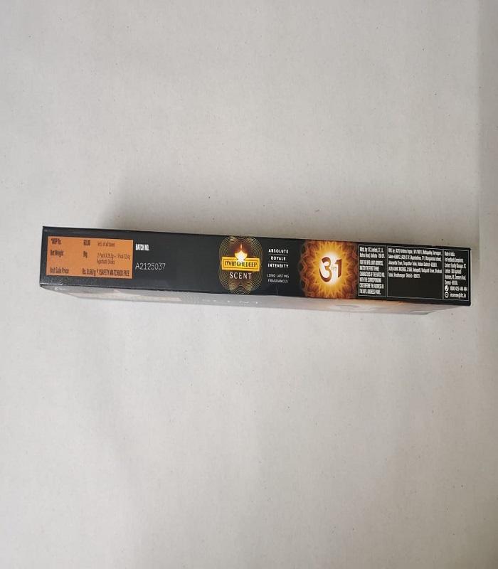 Mangaldeep Scented Incense Sticks - 3 in 1