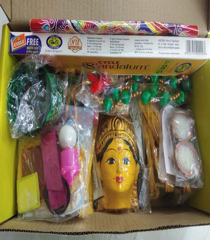 Varalakshmi Puja Economy Pack (Gomathi chakra pendant free )