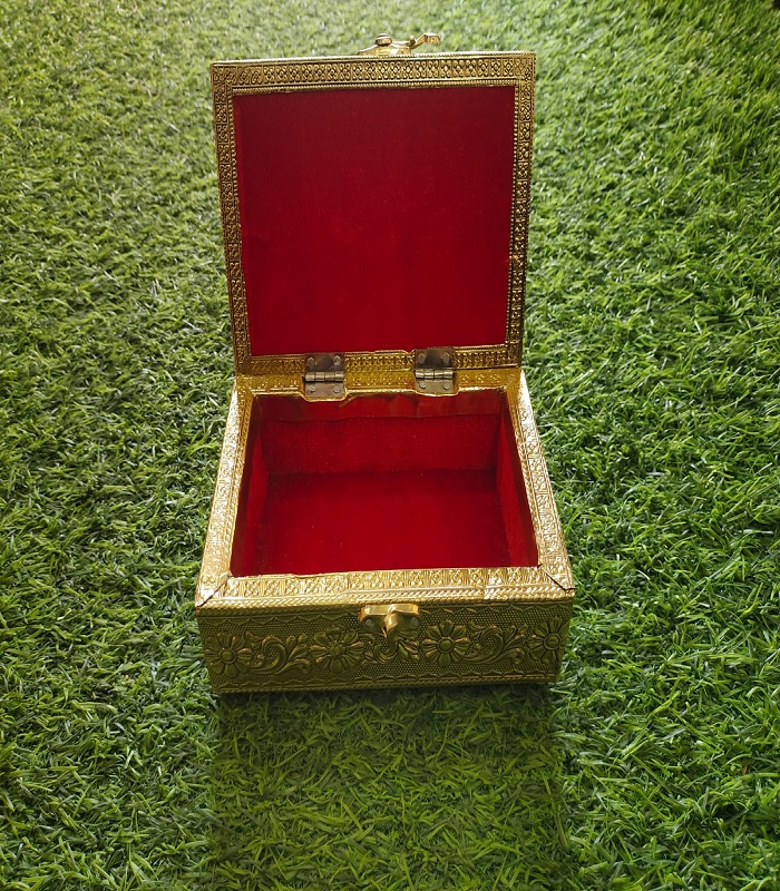 Jewellery Box - gold coated